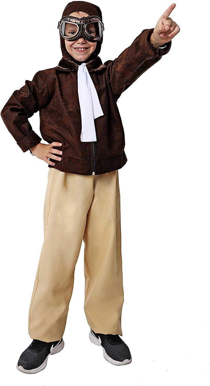 Costumizate! Aviator Costume Different Sizes for Children Costume