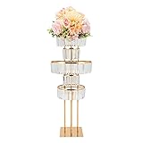 WETUSSEX 5 Tier Wedding Flower Vase Table Top Metal