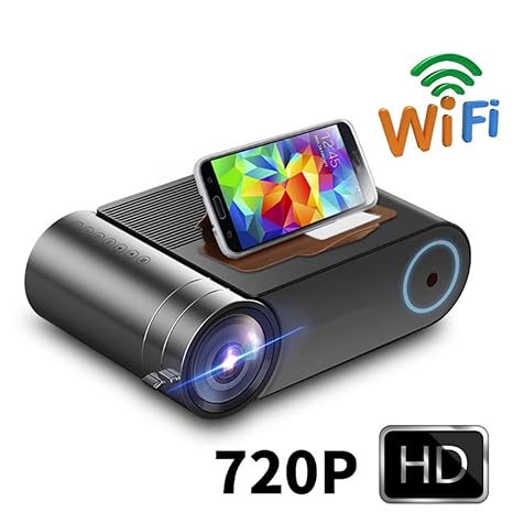 DiaoZhaTian Proyector HD portátil, Mini proyector inalámbrico de ...