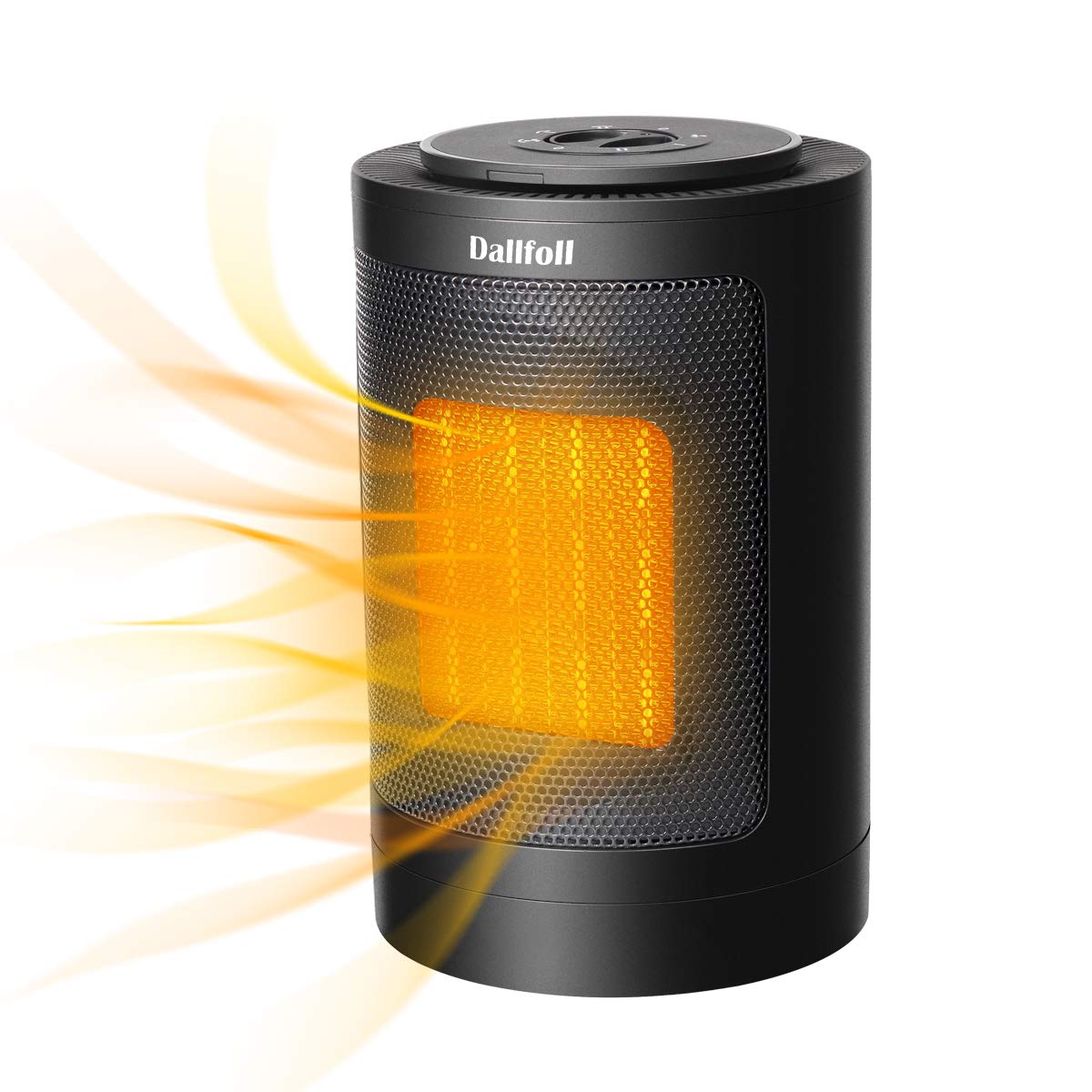 Dallfoll Ceramic Oscillating Space Heater, Portable Indoor Electric