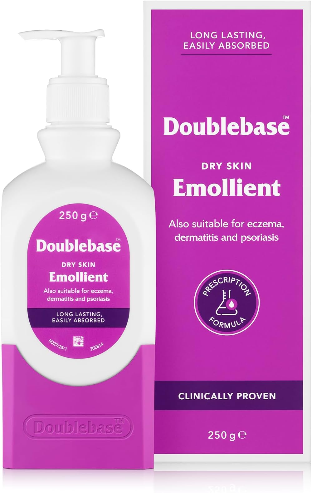 Doublebase Dry Skin Emollient Moisturiser 250g Pump Pack Eczema Psoriasis Relief
