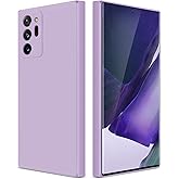 GiiYoon Silicone Case Compatible with Samsung Galaxy Note 20 Ultra, Full Body Silky Soft Touch Phone Case with Camera Protection, Shockproof Cover with Microfiber Lining, Purple