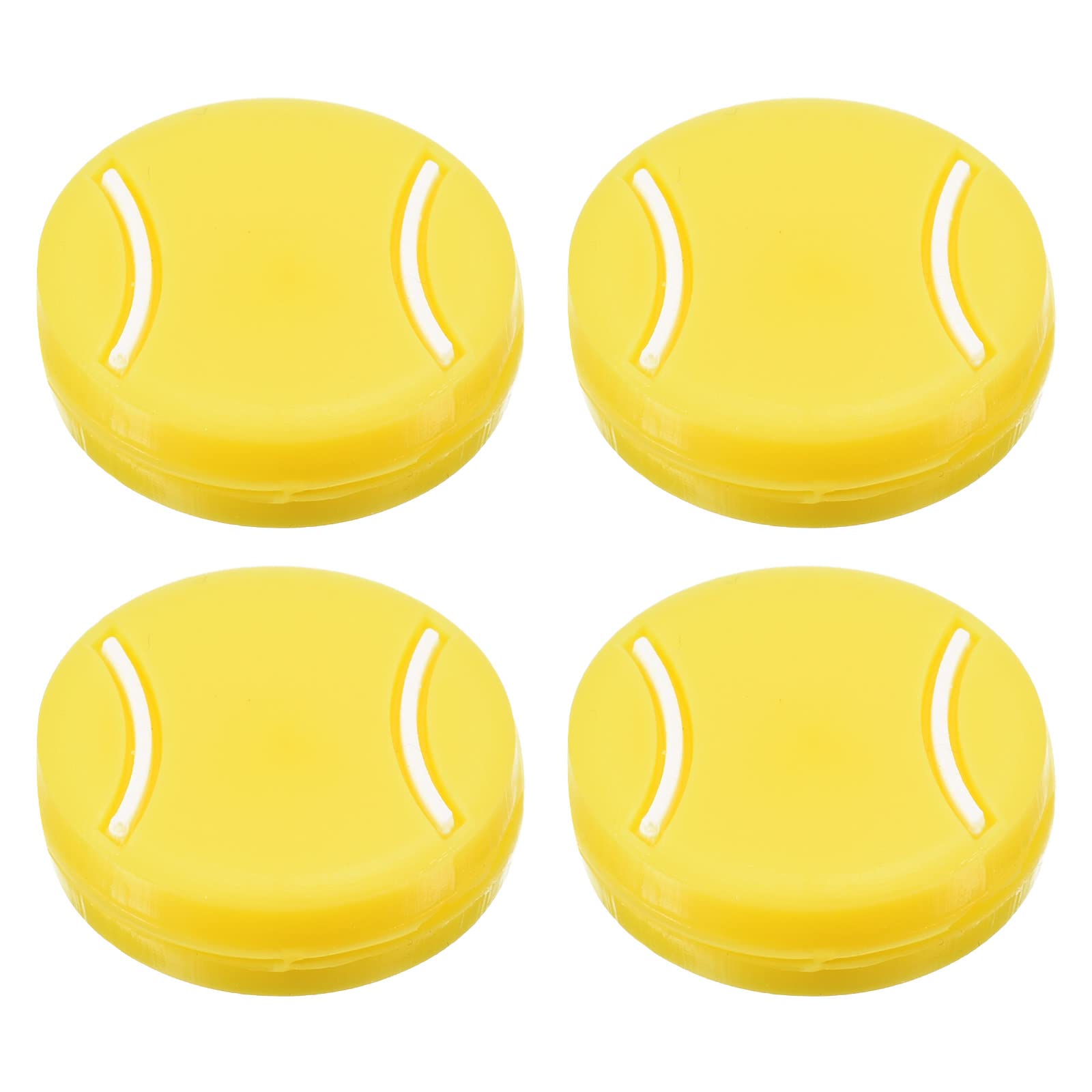 PATIKIL Tennis Racket Vibration Dampener, 4 Pack Soft Silicone Racquet Shock Absorber String Damping, Yellow