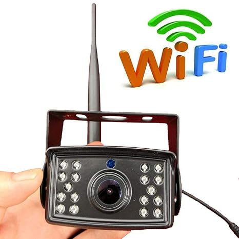 leap-G Rückfahrkamera WiFi Rückfahrkamera, Nachtsicht Rückspiegel Wireless Backup Kamera-Kit, uto-Kamera Rückspiegel Monitor 