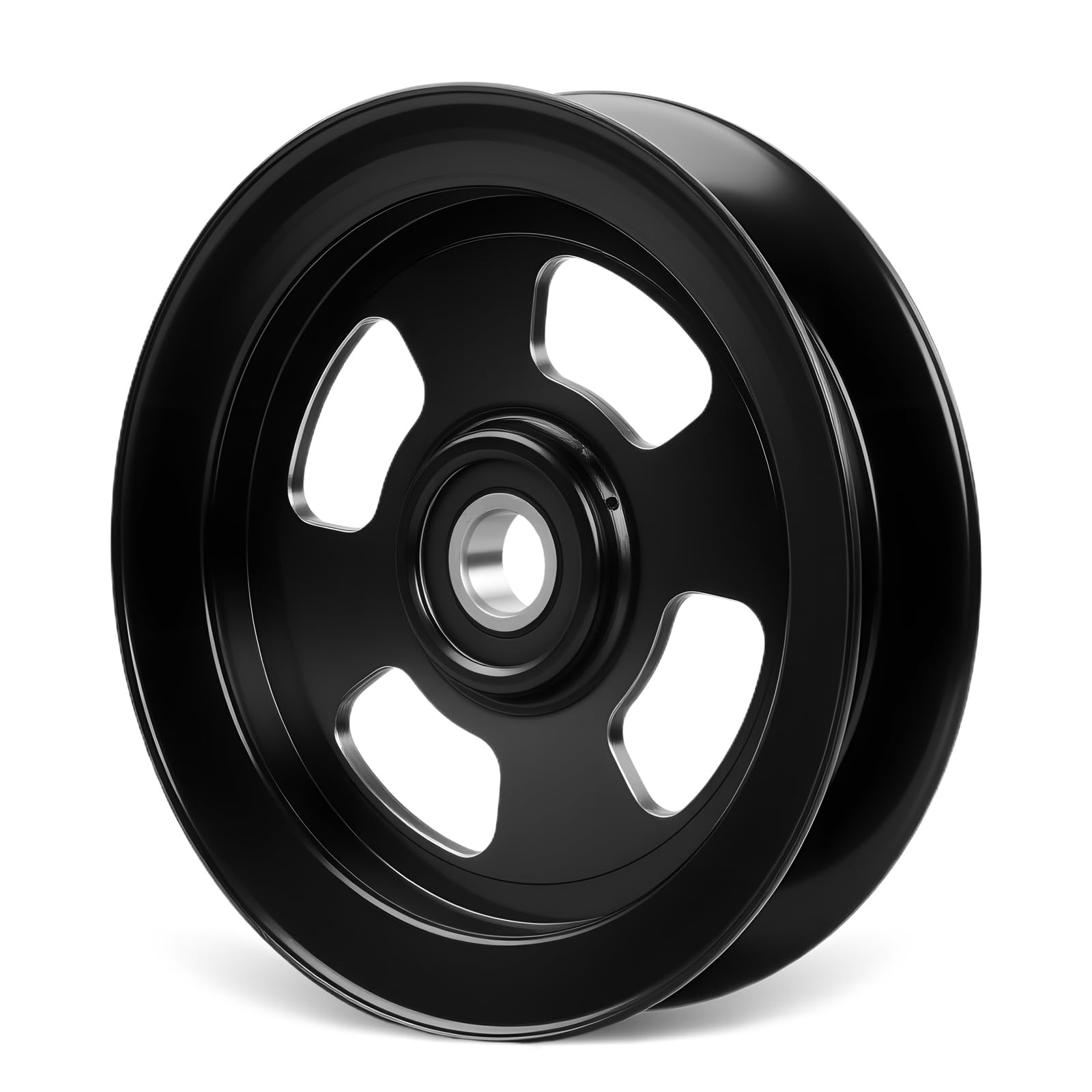 Photo 1 of 132-9425 Idler Flat Pulley Compatible with Toro Titan HD & Z Master, and Exmark Radius & Lazer Z, Lawn Mower Pulley Replaces# 116-4668, 103-8743