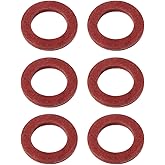 UTSAUTO Outboard Lower Unit Oil Drain Gasket 90430-08021-00 90430-08003 Replacement for Yamaha 4-Stroke Models Oil Drain Plug Gaskets 6Pcs