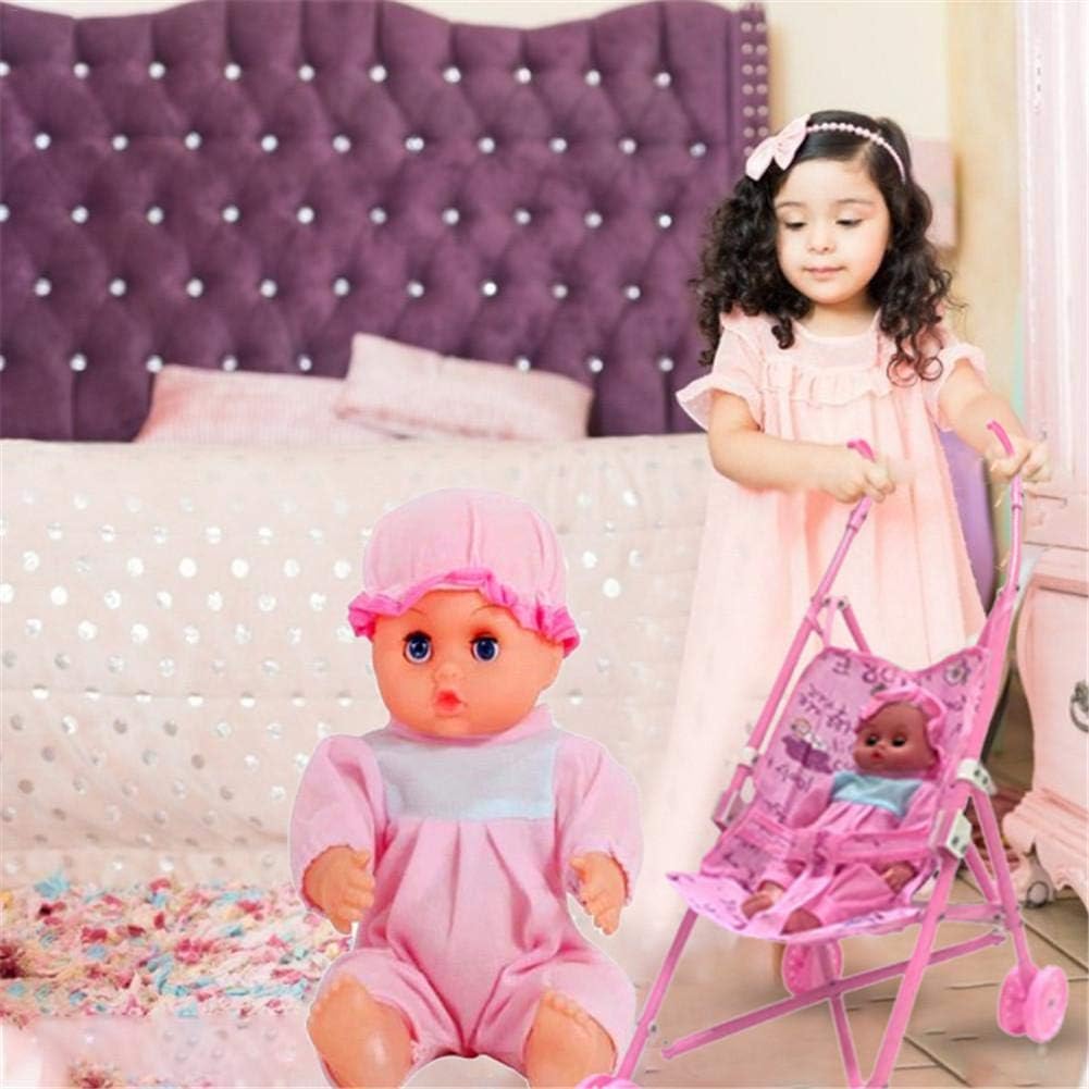 Plastique Poupee Collection Jouet Poupee Pliable Poussette Avec Poignee Robuste Bebe Fille Jouer Maison Poupee Cadeau Pour Enfants 18 11 9 45 21 65in Lizefang Jouet Poussette Pour Poupee Poupees Et Accessoires Jeux Et Jouets