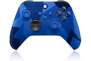 Xnmbbyzl Xbox One Controller,Wireless Controller Compatible with Xbox One/One S/One X/One Series X/S/PC，with 3.5mm Audio Jack,with 2.4GHz Wireless Adapter，Camo Blue