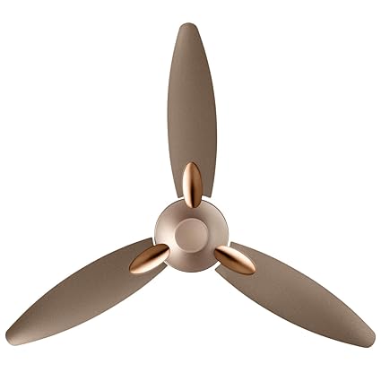 Usha Bloom Daffodil Goodbye Dust Ceiling Fan 1250mm, Sparkle Golden and Brown