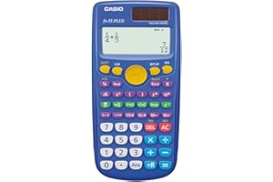 Casio fx-55 Plus Scientific Calculator for Primary, Large Screen, Color Functions, Two Power Sources