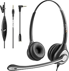 Wantek Cell Phone Headset with Microphone Noise