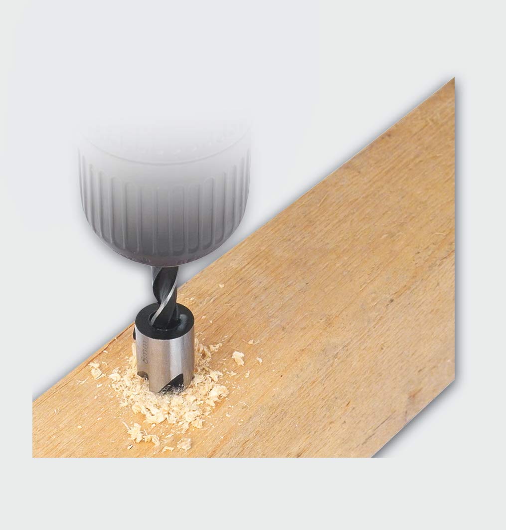 Mannesmann 54805 Wood Drill Bit with Countersink 5-Piece Set Set: - Image 3