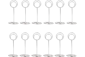 RADEZON 20 Pack Table Number Holders Place Card Holder Photo Picture Holder for Wedding, Birthday Party