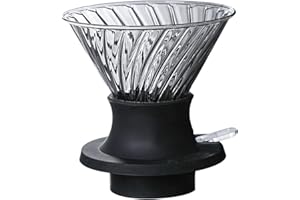 BEECA Pour Over Coffee Maker，Clever Coffee Dripper, V60 Drip Filter with On/Off Switch Silicone Glass Filter, Brew Like French Press & Pour Over, Borosilicate Glass, BPA-Free, Easy Clean