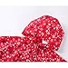 Sping Fever Kids Rain Poncho with Hood, Lightweight Girls Boys Toddlers Rain Jacket Raincoat B Red Starry Night Medium