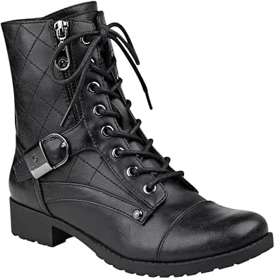 Amazon.com: G by Guess Botas de moda para mujer con puntera de peep : Ropa,  Zapatos y Joyería