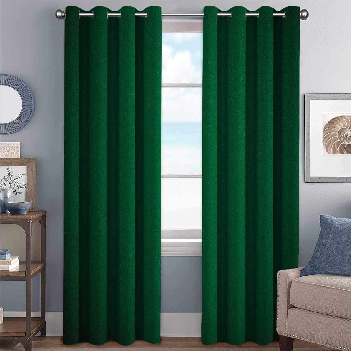 Amazon.com: Hunter Green Bedroom Blackout Curtains Digitally Created