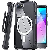 Encased Belt Case for iPhone SE with Holster Clip - MagSafe Compatible Magnetic Cover (iPhone 7/8/ SE 2nd 3rd Gen 2020/2022)