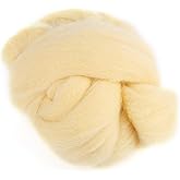 55g Needle Felting Wool Roving Needle Felting Kit with Felt Wool 8 Colors for DIY Craft Animal Home Decoration(52-Beige)