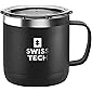SWISS+TECH 14 oz Coffee Mug, Vacuum Insulated Mug Cup with Lid, Double Wall Stainless Steel Travel Tumbler Cup…