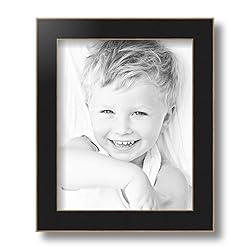 ArtToFrames 8x10 inch Black Satin with Raw Edges