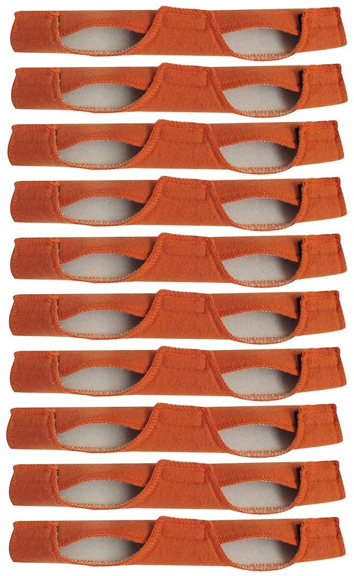 TOPWA 10PCS Sweatband welding Brown Sweatband Hard Hat Headbands for Welding Helmets,Cycle Ricing,Hard Hat 25x9.5cm