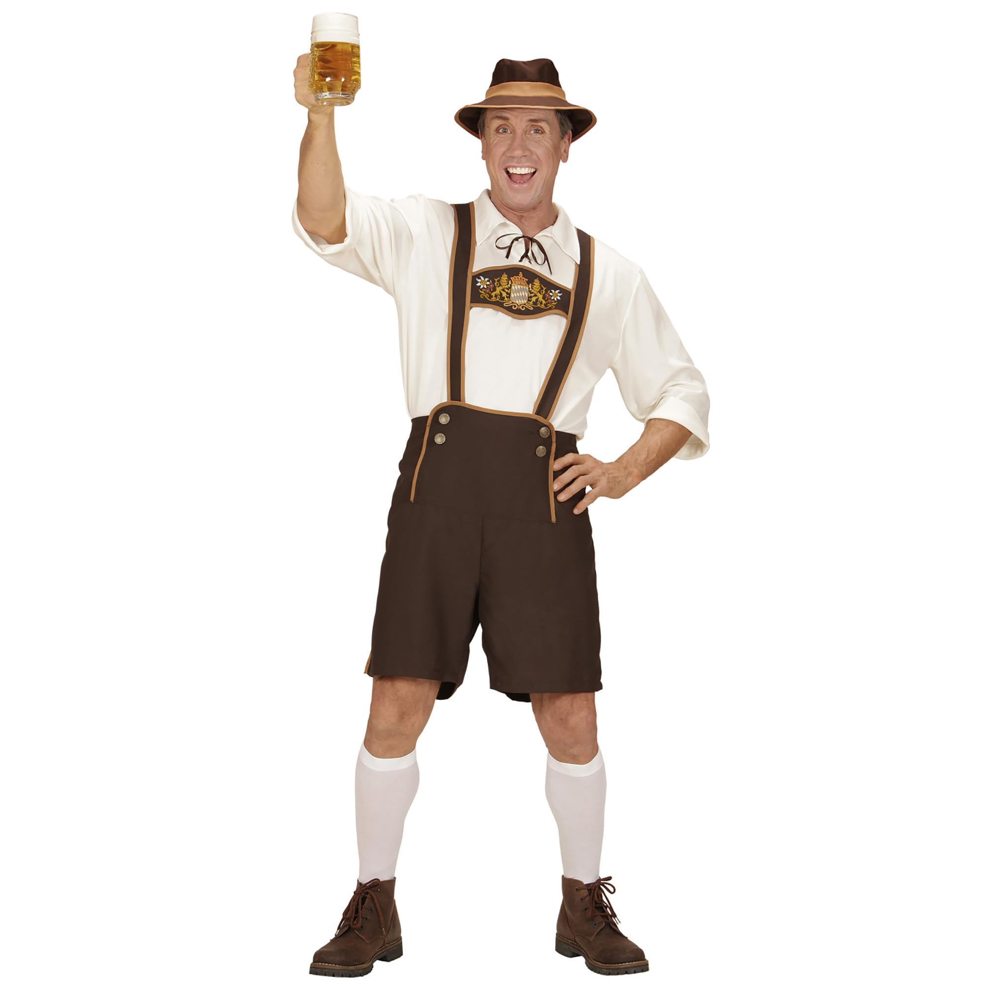 W WIDMANN MILANO Party Fashion - Bavarian Costume for Men, Tyrolean, Show, Oktoberparty, Beer Festivals, Carnival, Theme Parties, Size XXXL
