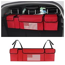Trunk Organizer for Car,Unique US Flag Backseat Car