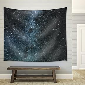 Beautiful Galaxy at Night - Fabric Wall Tapestry Home Decor - 51x60 inches