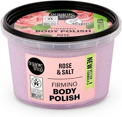Organic Shop 250ml Body Scrub Firming Rose & Salt
