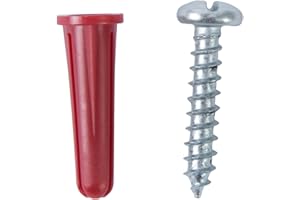Gardner Bender AP4-K100 Plastic Conical Anchor, 1/4 by 1, 100-Piece