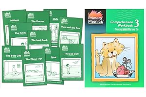 Primary Phonics Skills Set 3: consonant blends, plural s, compound words, two-syllable words, ff, gg, ll, ss, ck, x (2 Books)