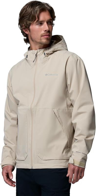Chaqueta impermeable Altbound para hombre, color fósil antiguo, talla M