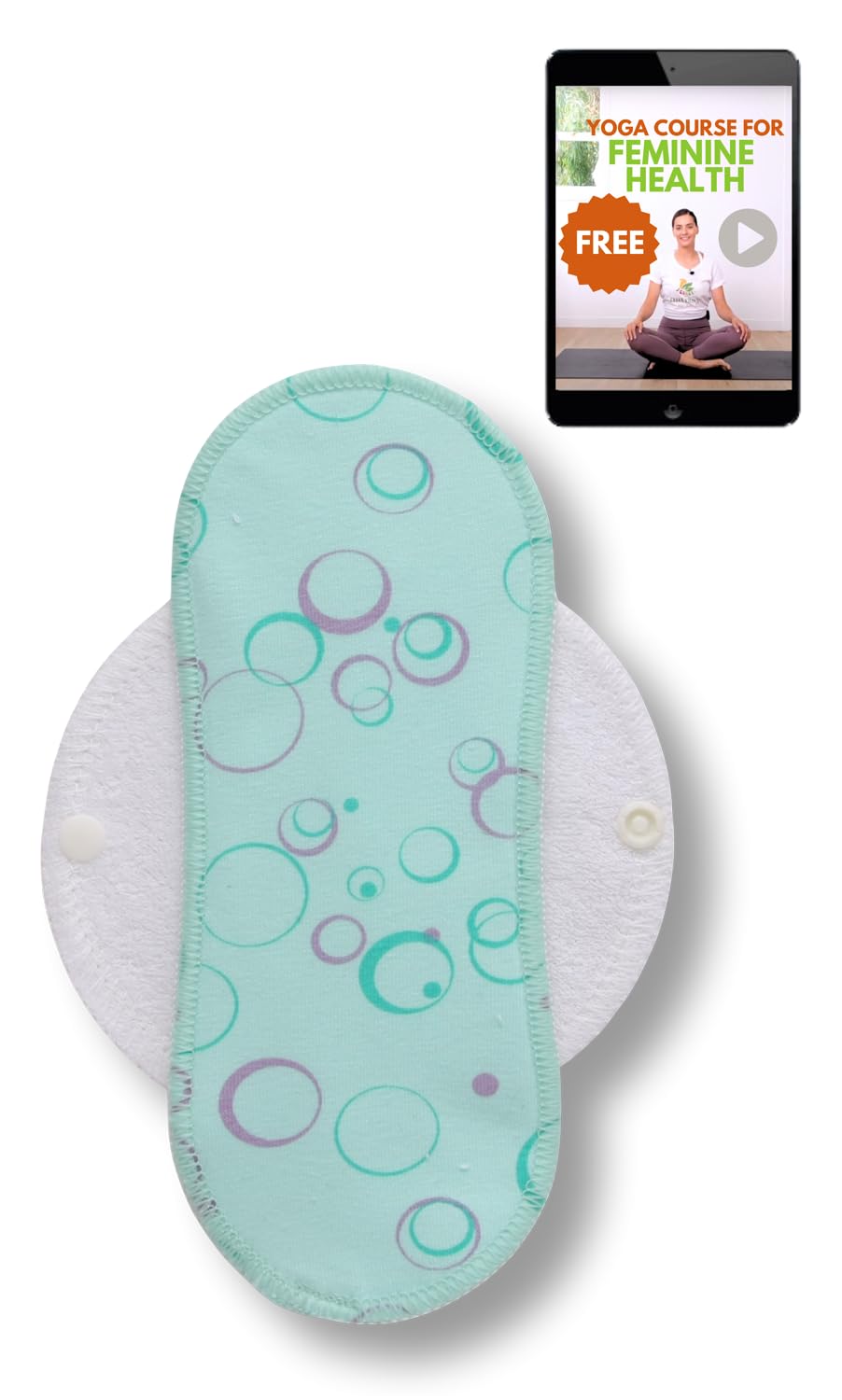 Made in EU - Ultra-Light Reusable Panty Liner (Small, 1-Pack) – High-Temp Washable Cloth Panty Liner for Women – Comfortable & Breathable Organic Cotton Keeps You Fresh & Dry for Daily Discharge