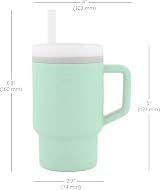 Infantino My 1st Tumbler 9 oz Mint Leak-Resistant Straw Handle Baby Tumbler view 6