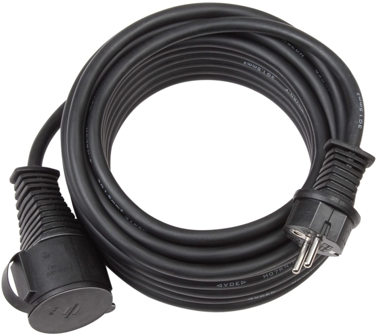 Brennenstuhl 1166810 IP44 Building Site Extension Cable 10 m Black