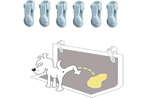 KINGWEE Dog Pee Pad Holder with Walls (6 Pack) for Small & Large Size Wee Wee Pad, Indoor Potty Training Pad Holder for Leg-Lifting Puppies (Blue)