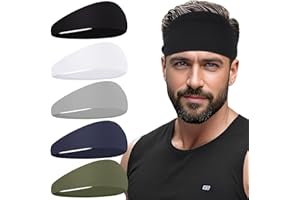 XTREND Sports Headbands for Men,Mens Running Headband Moisture Wicking Workout Headband,Running,Cycling,Basketball,Yoga,Football,Unisex