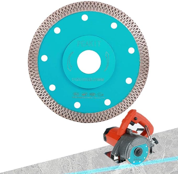 PEAKIT Fast Tile Diamond Blade 4.5 Inch Porcelain Tile Cutter Ceramic Cutting Disc Wheel for Dry PEAKIT Fast Tile Diamond Blade 4.5 Inch Porcelain Tile Cutter Ceramic Cutting Disc Wheel for Dry