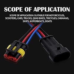 3 Pin Connector Waterproof Connector,Male and