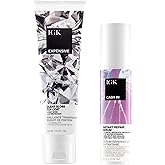 IGK Expensive Clear Gloss Top Coat + Cash In Instant Repair Serum | Vegan + Cruelty Free | 4.2 oz + 1.7 oz (Pack of 2)