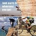ASHOMO Water Bottle Holder for Walking, 50oz Water Bottle Carrier Pouch Bag with Adjustable Shoulder/Hand Strap 2 Pockets for Biking/Hiking/Travel/Camping, Black