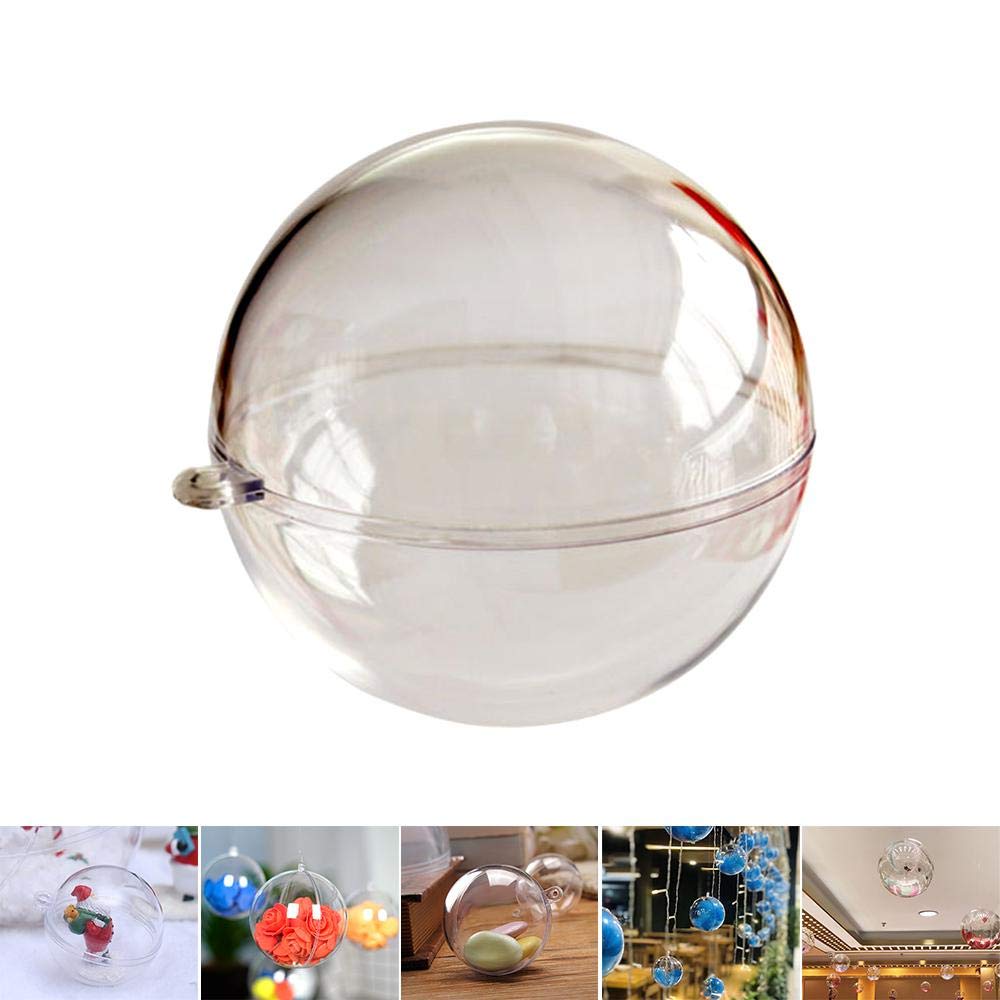 Buy Clear Ornament Balls, Womdee Clear Plastic Craft Balls, Make Your