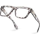 VISOONE TR90 Square Blue Light Blocking Glasses Fashion Computer Eyewear for Women and Men RANDI