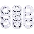 Blulu 10 Pack Clothing Rack Size Dividers Round Hangers Dividers