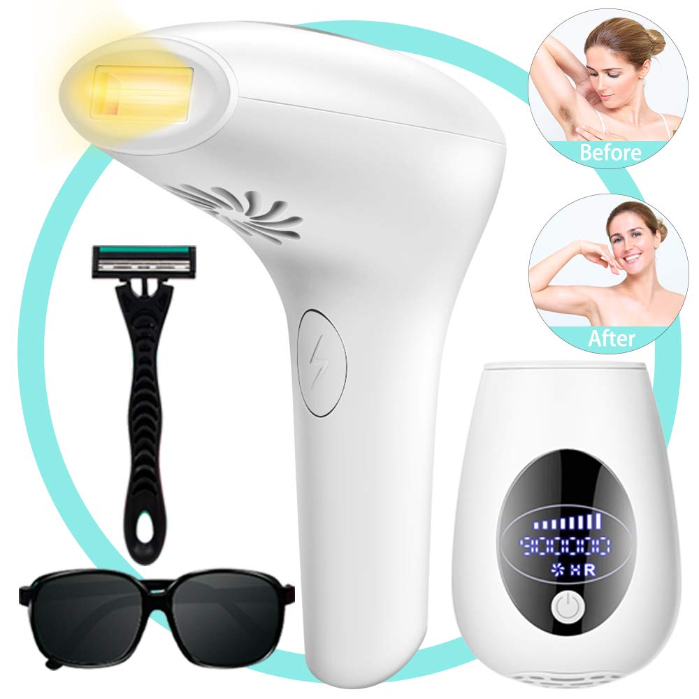 IPL Hair Removal for Women and Men, Bariicare Permanent Painless Hair Remover Upgrade to 900,000 Flashes, 8 Levels, Laser Hair Device for Full Body Home Use