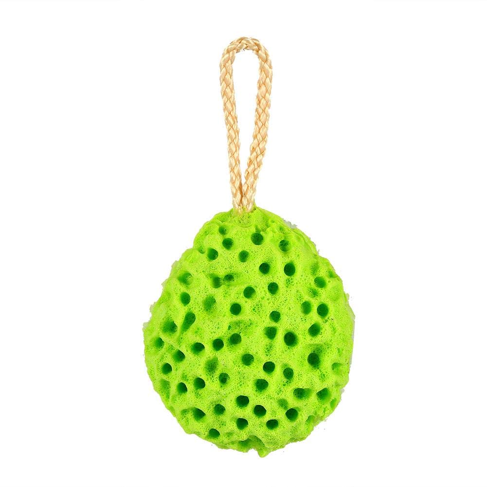 4 Colors Soft Sponge Body Bath Ball, Shower Spa Exfoliator Washing Cleansing Scrubber, Body Shower Washing Tool(Green)