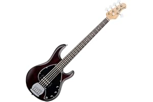 Sterling by Music Man StingRay Ray5 Bass Guitar in Walnut Satin, 5-String