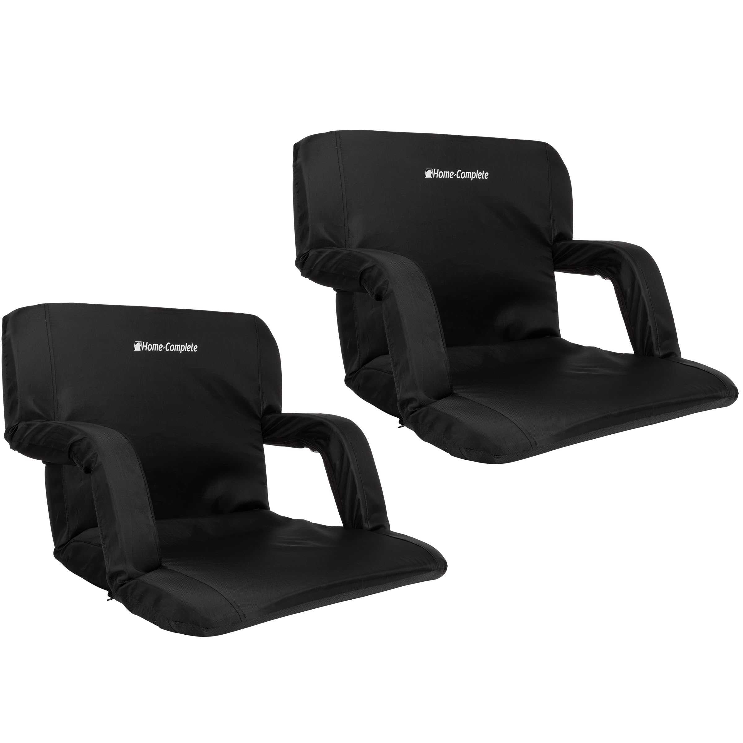 Photo 1 of ********* NOT EXACT SIMILAR TO PHOTO ****Stadium Seat Chair 2 Pack- Wide Bleacher Cushions with Padded Back Support, Armrests, 6 Reclining Positions and Portable Carry Straps by Home-Complete