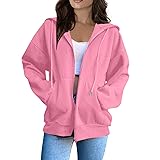 MKLUNJOP Hoodies For Women Zip Up Zip Up Hoodie
